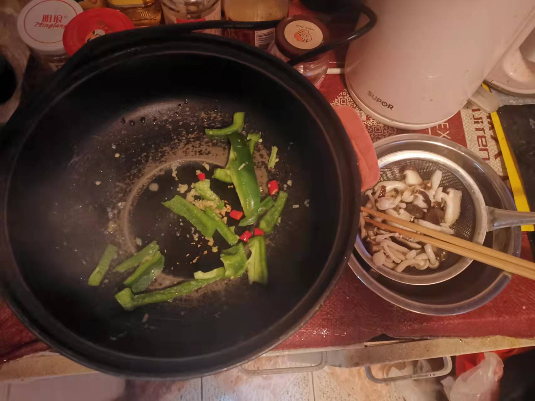 蚝油三鲜菇